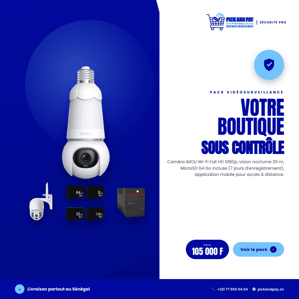 Pack Videosurveillance Boutique