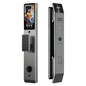 Serrure de porte intelligente, interphone vidéo avec reconnaissance faciale et empreinte digitale, serrure électronique pour maison connectée Tuya Wi-Fi